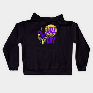 Modern Style Jazz Day Kids Hoodie